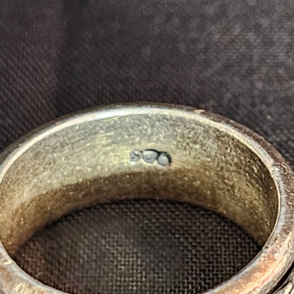 925 Silver Spinner Ring - Celtic Design on Spinner - Size 7 - Picture 6 of 8